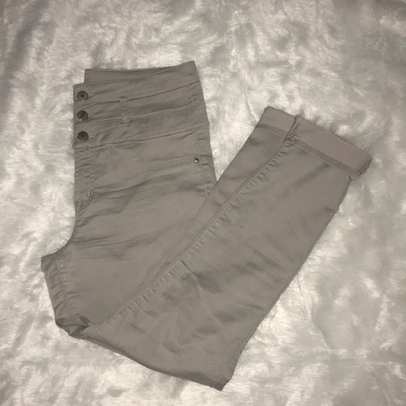 refuge Pants - Women’s high waist skinny pant (Stone Color)